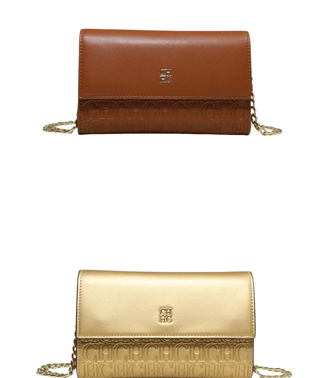 CH Crossbody Bag For Women Luxury Designer Handbag Fashion Embossed Leather Shoulder Bag Elegant Chain Clutch Bag For Daily Use
