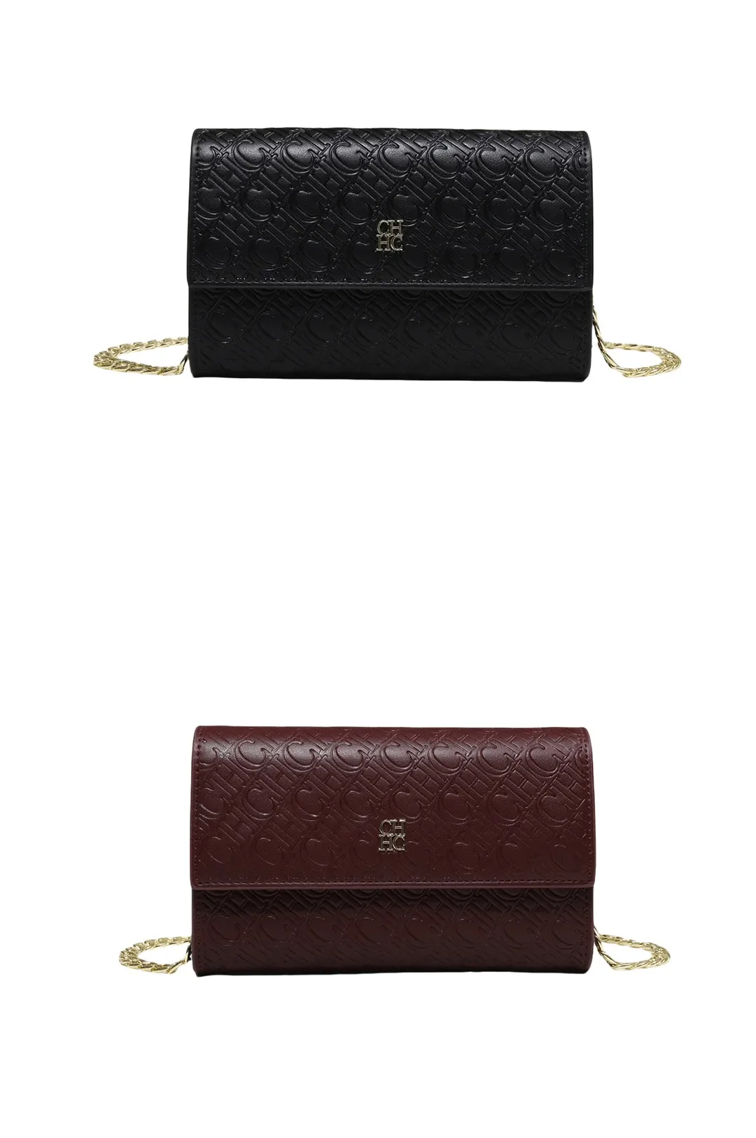 CH Crossbody Bag For Women Luxury Designer Handbag Fashion Embossed Leather Shoulder Bag Elegant Chain Clutch Bag For Daily Use
