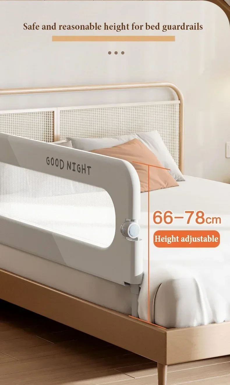 IMBABY Folding Bed Rail for Toddlers,Baby Bed Rail Guard with Reinforced Anchor Safety System,Fit Bunk,Full Size,Queen,King,Twin