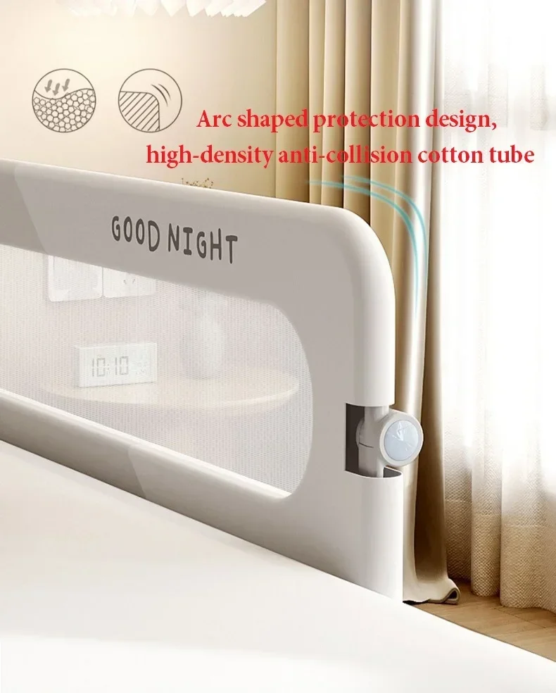 IMBABY Folding Bed Rail for Toddlers,Baby Bed Rail Guard with Reinforced Anchor Safety System,Fit Bunk,Full Size,Queen,King,Twin