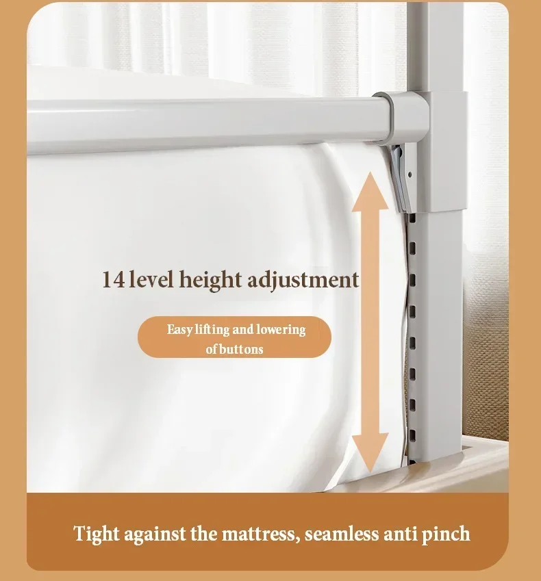 IMBABY Folding Bed Rail for Toddlers,Baby Bed Rail Guard with Reinforced Anchor Safety System,Fit Bunk,Full Size,Queen,King,Twin