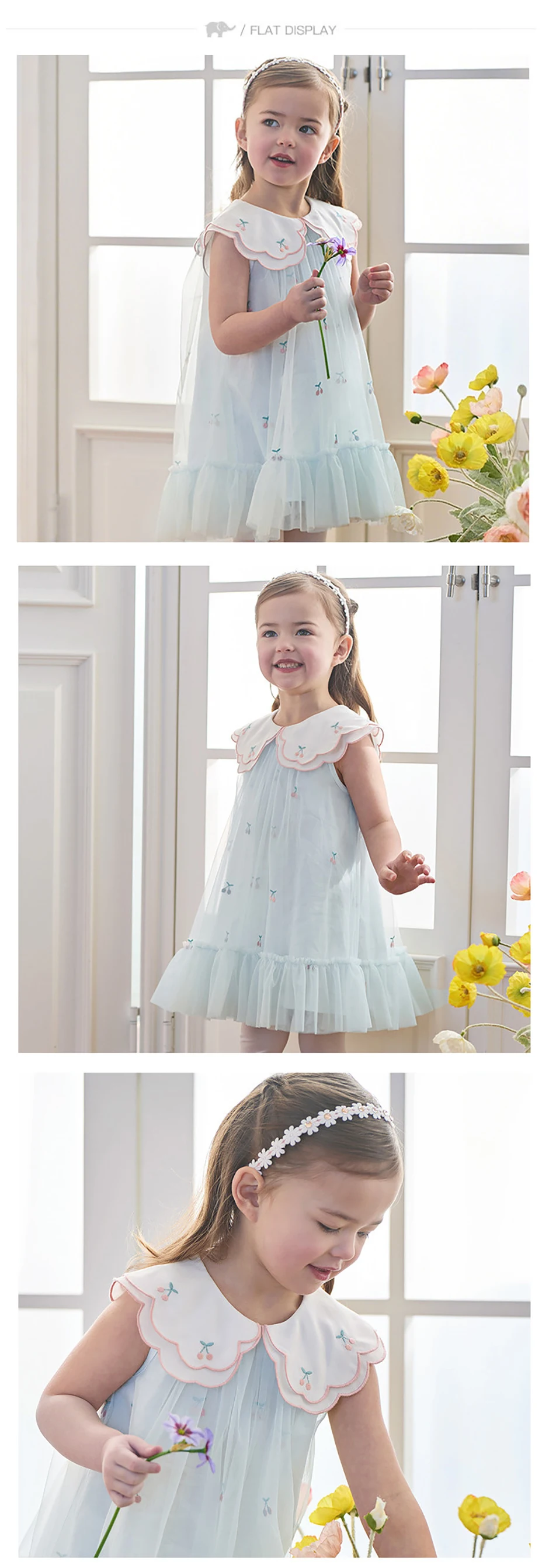 Dave Bella Girls Mesh Dresses Children Princess Clothes Baby Summer Dress Elegant Charm Party Cool Fashion Sleeveless DB2261640