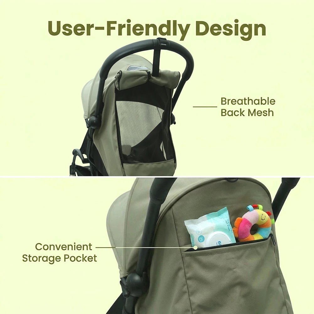 3Pcs /Set 175° Strollers Accessories Sunshade Covers Seat Cushion With Breathable Mesh Canopy Seat Liner Fit YOYO+/YOYO2/YOYO3