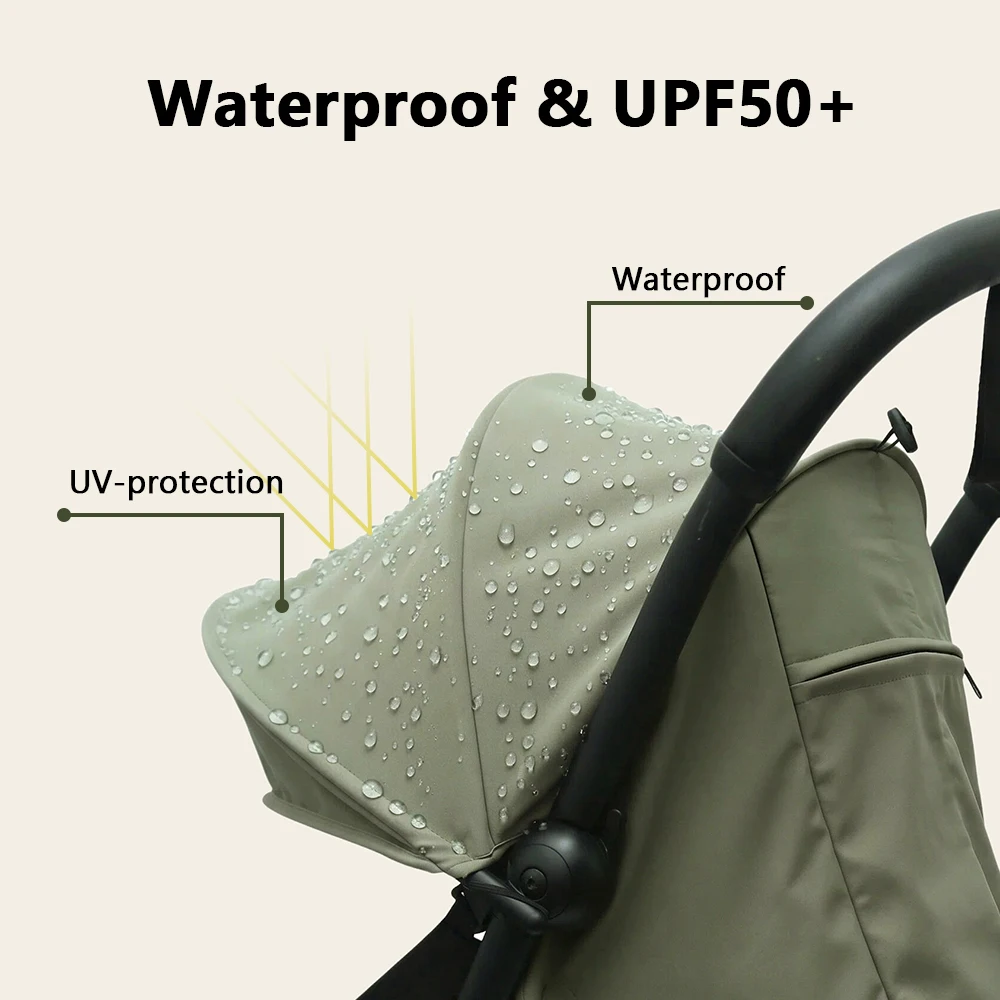 3Pcs /Set 175° Strollers Accessories Sunshade Covers Seat Cushion With Breathable Mesh Canopy Seat Liner Fit YOYO+/YOYO2/YOYO3