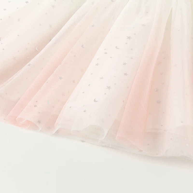 Dave Bella Children Dresses Autumn Spring Girls Clothing Kids Elegant Lace Mesh Dress Spaghetti Strap Outerwear Cotton DB2240995
