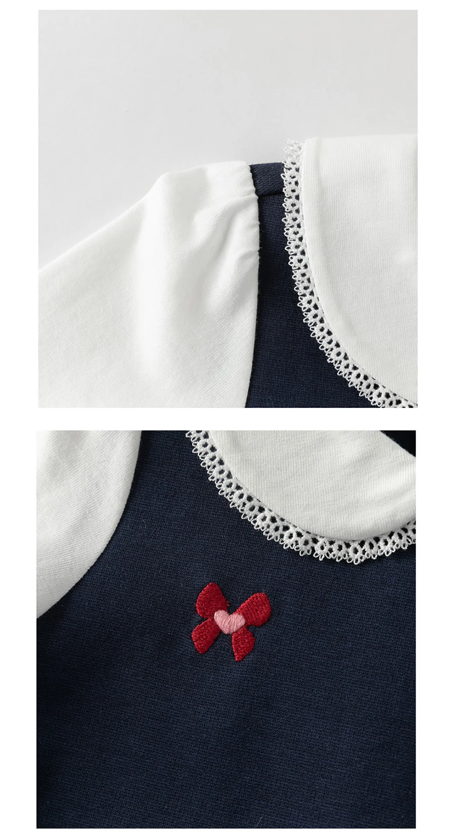 Dave Bella Girls Knitted Dress Spring Autumn Children Clothes Kids Sweet Elegant Dress Long Sleeve Outdoor Charm Party DB1260579
