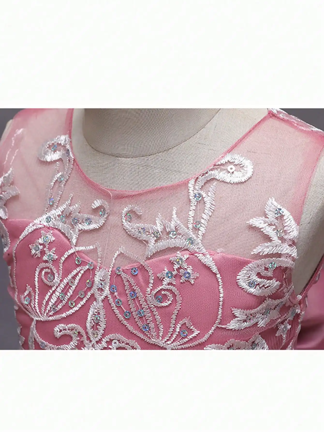 2026 Flower Girl Dresses For Weddings Lace Luxury Vestidos Princess Birthday Party Bridesmaid Dress For Kid 5-12 Years BIBIHOU