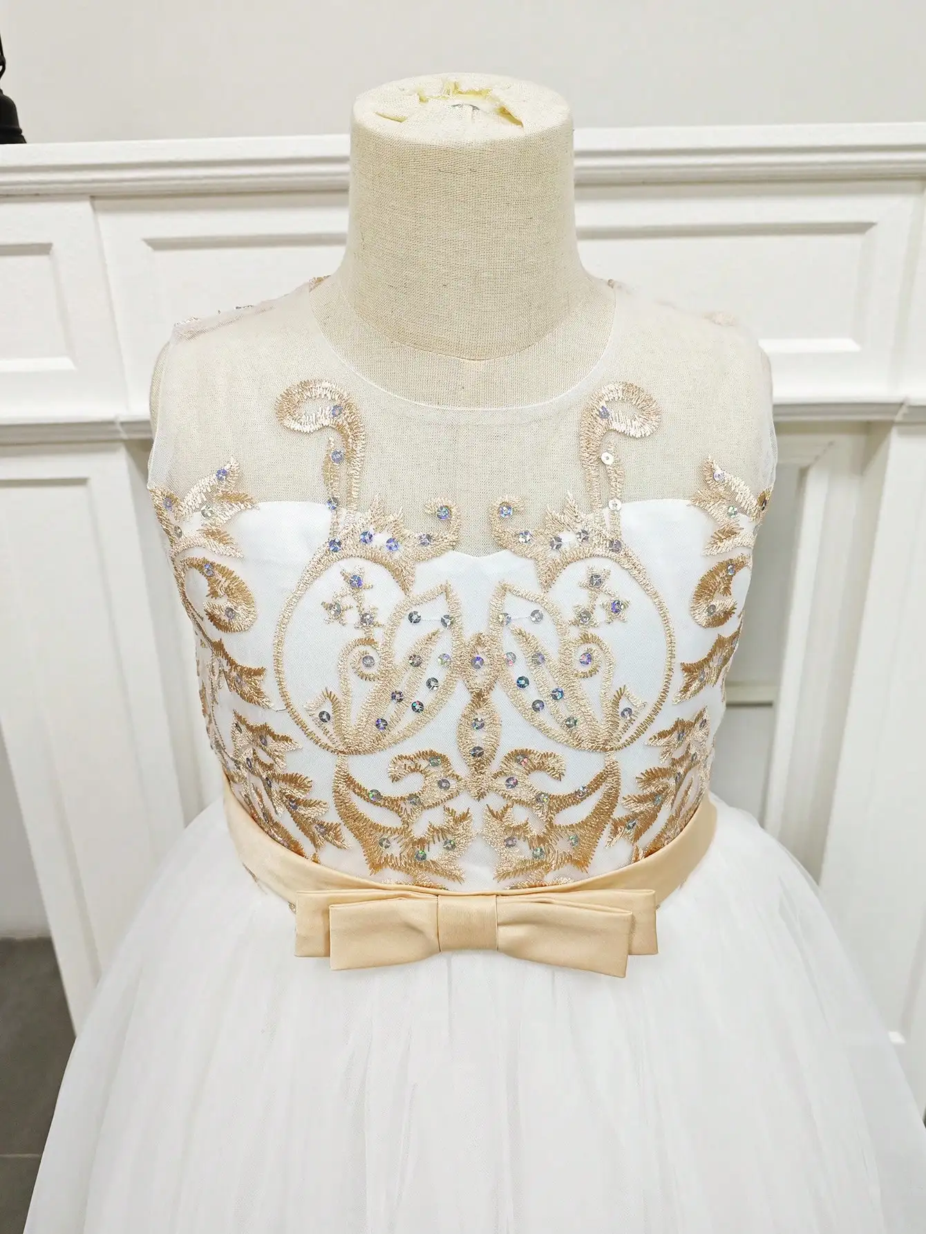 2026 Flower Girl Dresses For Weddings Lace Luxury Vestidos Princess Birthday Party Bridesmaid Dress For Kid 5-12 Years BIBIHOU