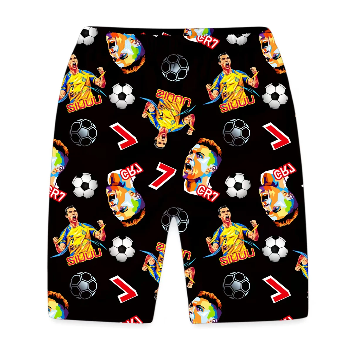 CR7 Cristiano Ronaldo Cartoon Print Boys Pyjamas Set Girls Pjs Outfit Nightwear Short Pants&Top Sleepwear Kids Homewear 6-13