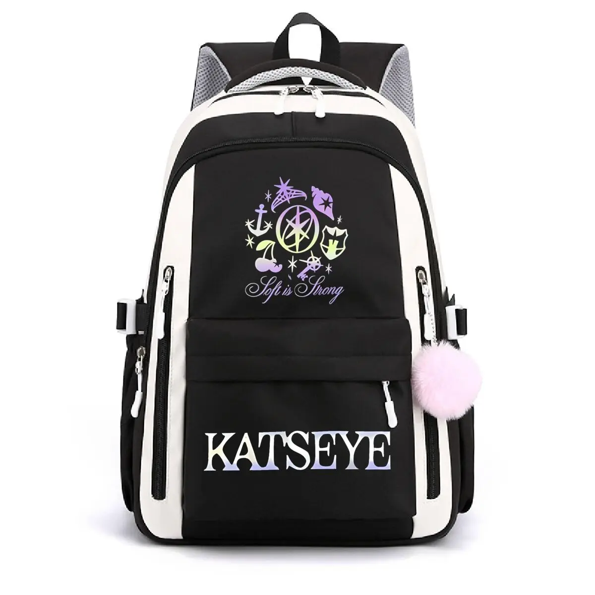 Multi-function School Bags for Girls Boys Popular Girl Group Print Backpack Teenager Large Capacity Schoolbag Women Laptop Bags