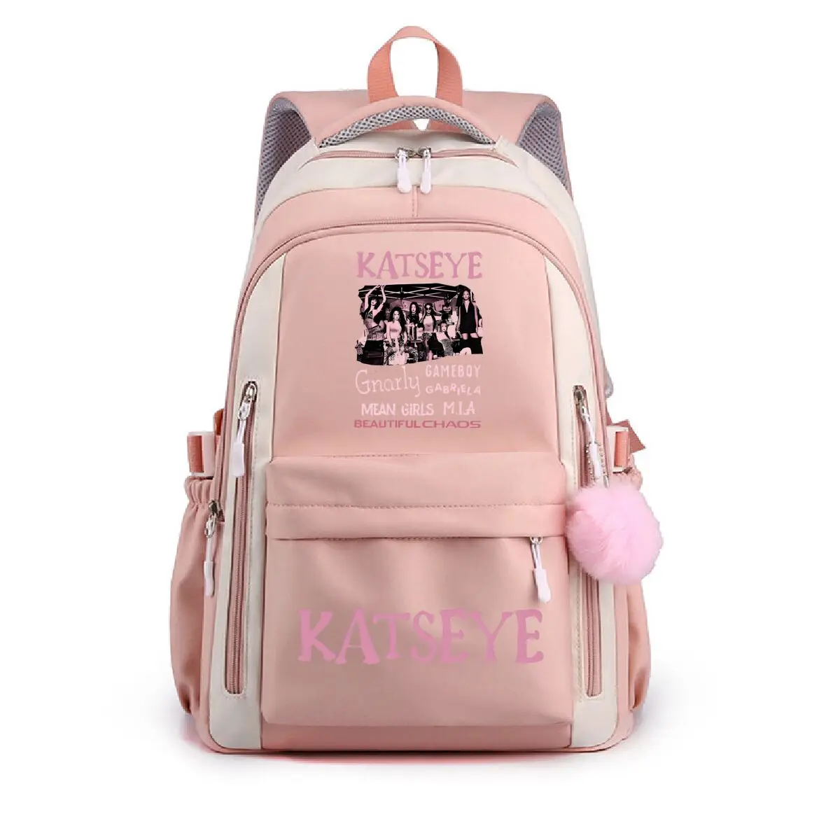 Multi-function School Bags for Girls Boys Popular Girl Group Print Backpack Teenager Large Capacity Schoolbag Women Laptop Bags
