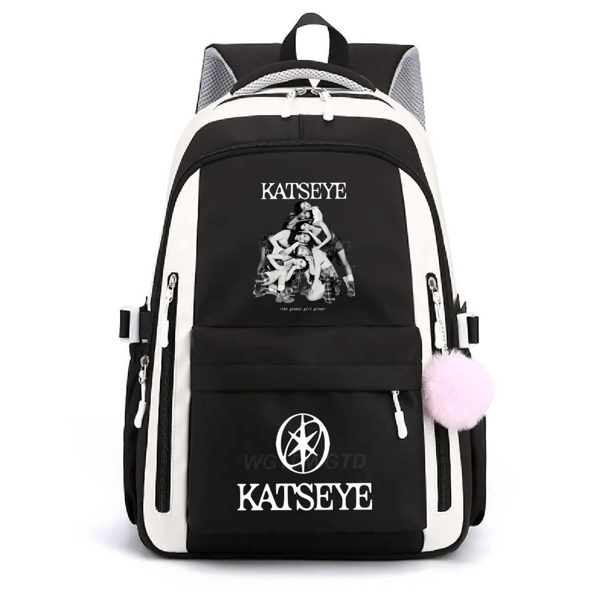 Multi-function School Bags for Girls Boys Popular Girl Group Print Backpack Teenager Large Capacity Schoolbag Women Laptop Bags