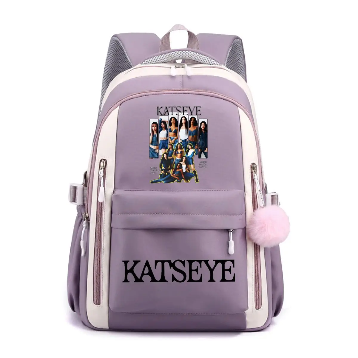 Multi-function School Bags for Girls Boys Popular Girl Group Print Backpack Teenager Large Capacity Schoolbag Women Laptop Bags