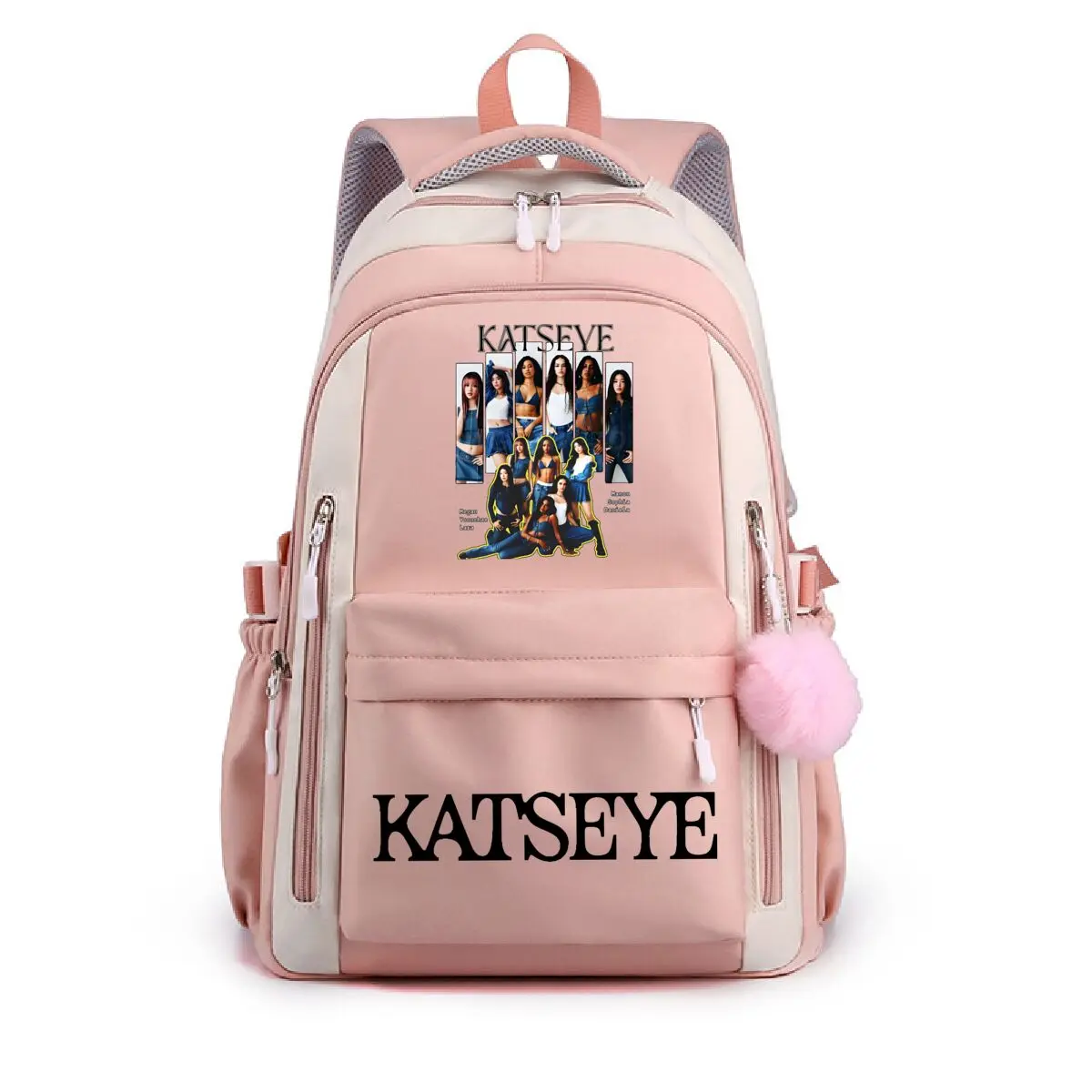 Multi-function School Bags for Girls Boys Popular Girl Group Print Backpack Teenager Large Capacity Schoolbag Women Laptop Bags