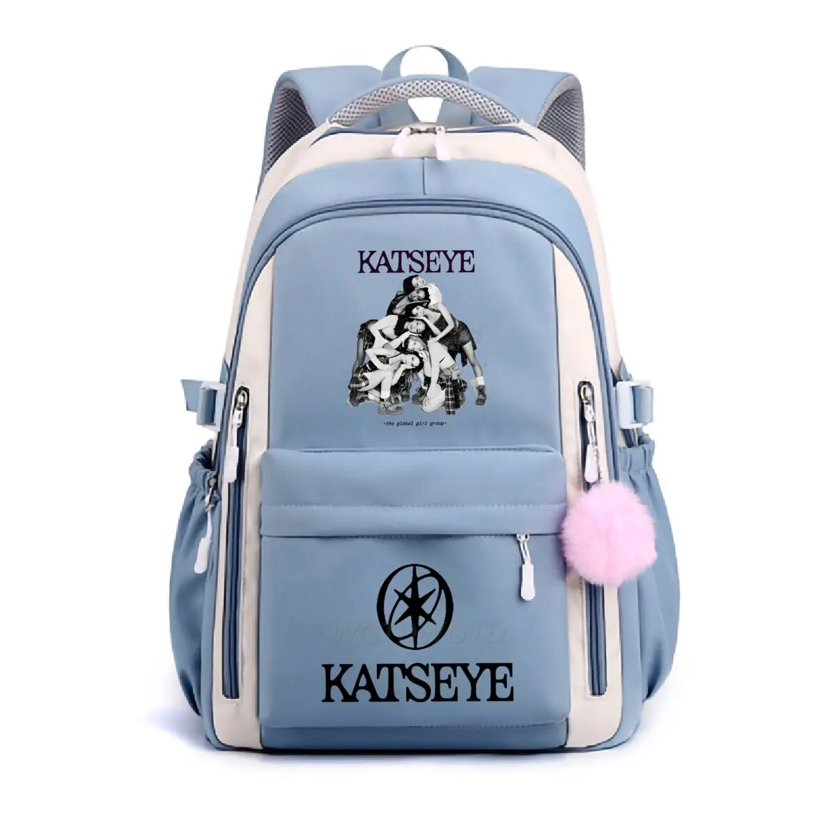 Multi-function School Bags for Girls Boys Popular Girl Group Print Backpack Teenager Large Capacity Schoolbag Women Laptop Bags