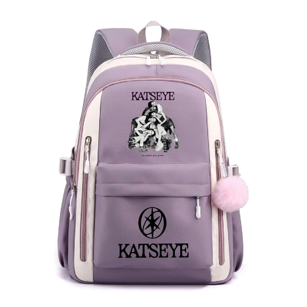 Multi-function School Bags for Girls Boys Popular Girl Group Print Backpack Teenager Large Capacity Schoolbag Women Laptop Bags