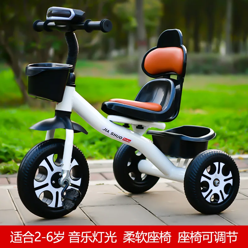 Kids Tricycle Toddler Bike 1-6 Years Old Large Lightweight Children Foot Pedal Bike Baby Ride On Toy Bicycle