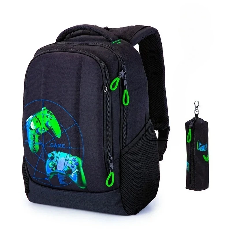 New High Quality School Bag for Boys Fashion 3D Orthopedic Waterproof Backpacks Kids Multifunctional Bookbag Mochilas