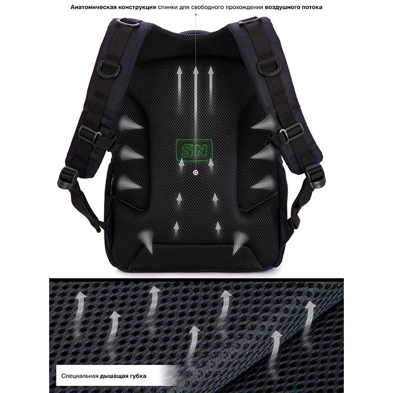 New High Quality School Bag for Boys Fashion 3D Orthopedic Waterproof Backpacks Kids Multifunctional Bookbag Mochilas