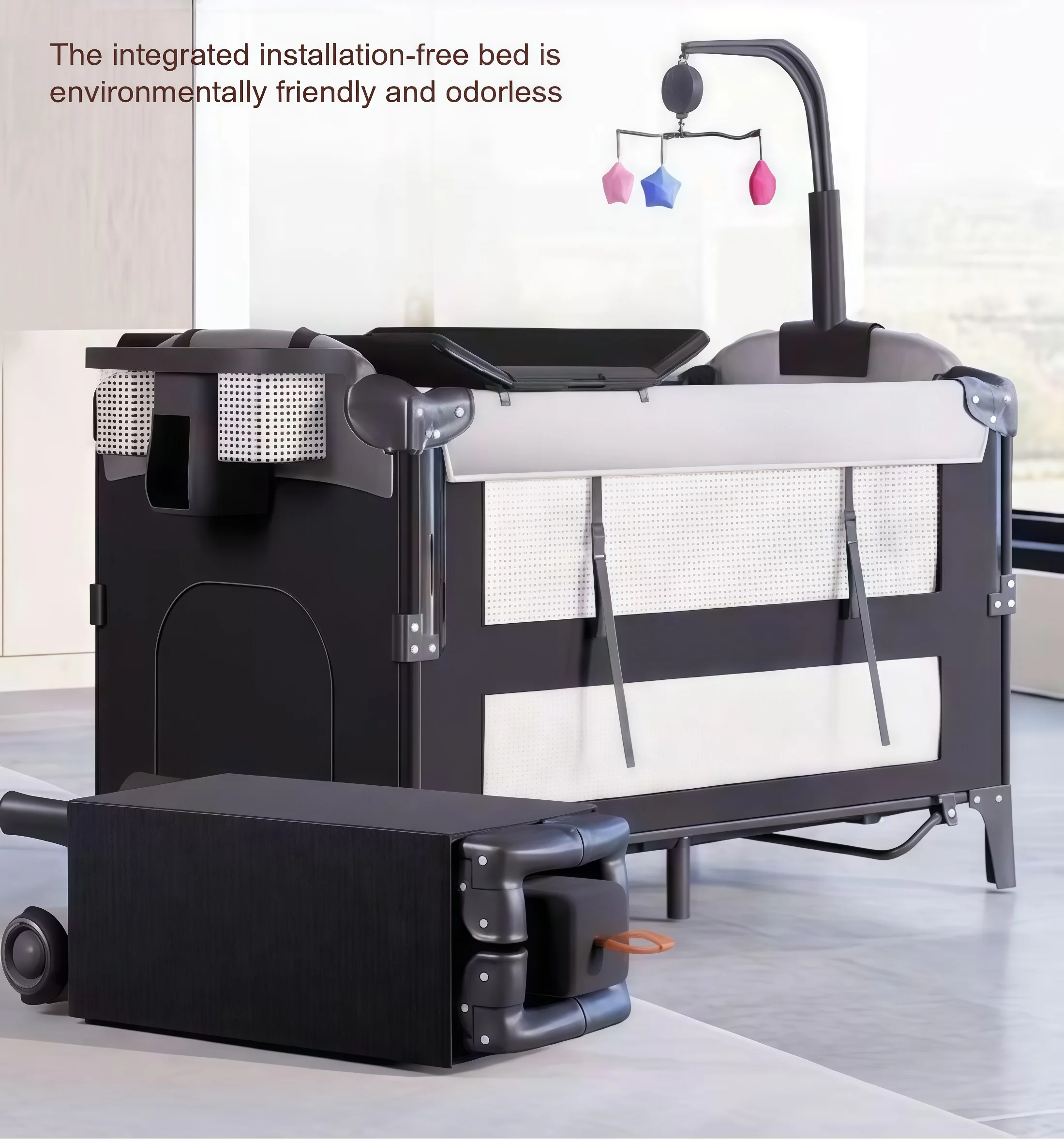 Baby Bed Fully Equipped Gaming Bed Multi Functional with Mosquito Net Safety and Comfortable Infant Bed