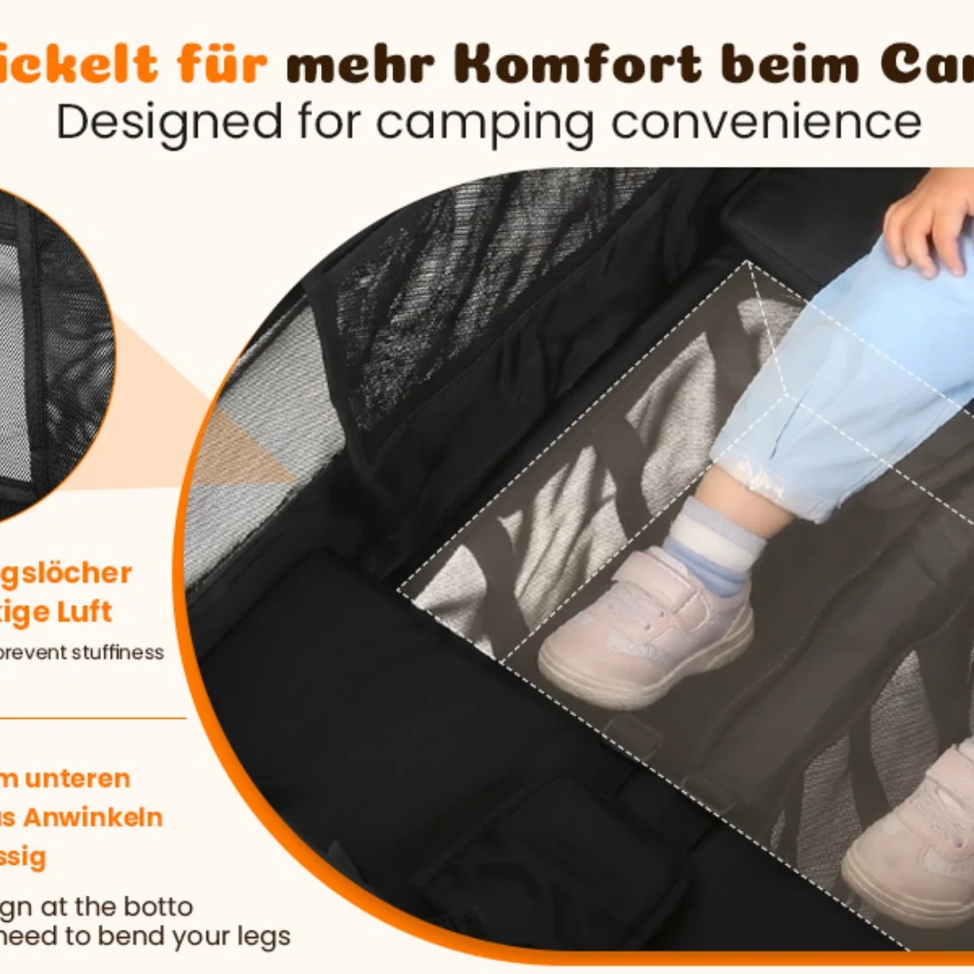Stroller for 2 Children, Foldable Stroller with 2 High Seats with 8-Point Harnesses and Adjustable Canopy, with Sunshade, 5-Point Harness, 600D Oxford Cloth and Breathable Elastic Band, Perfect for Garden, Camping, Grocery Cart. Black.