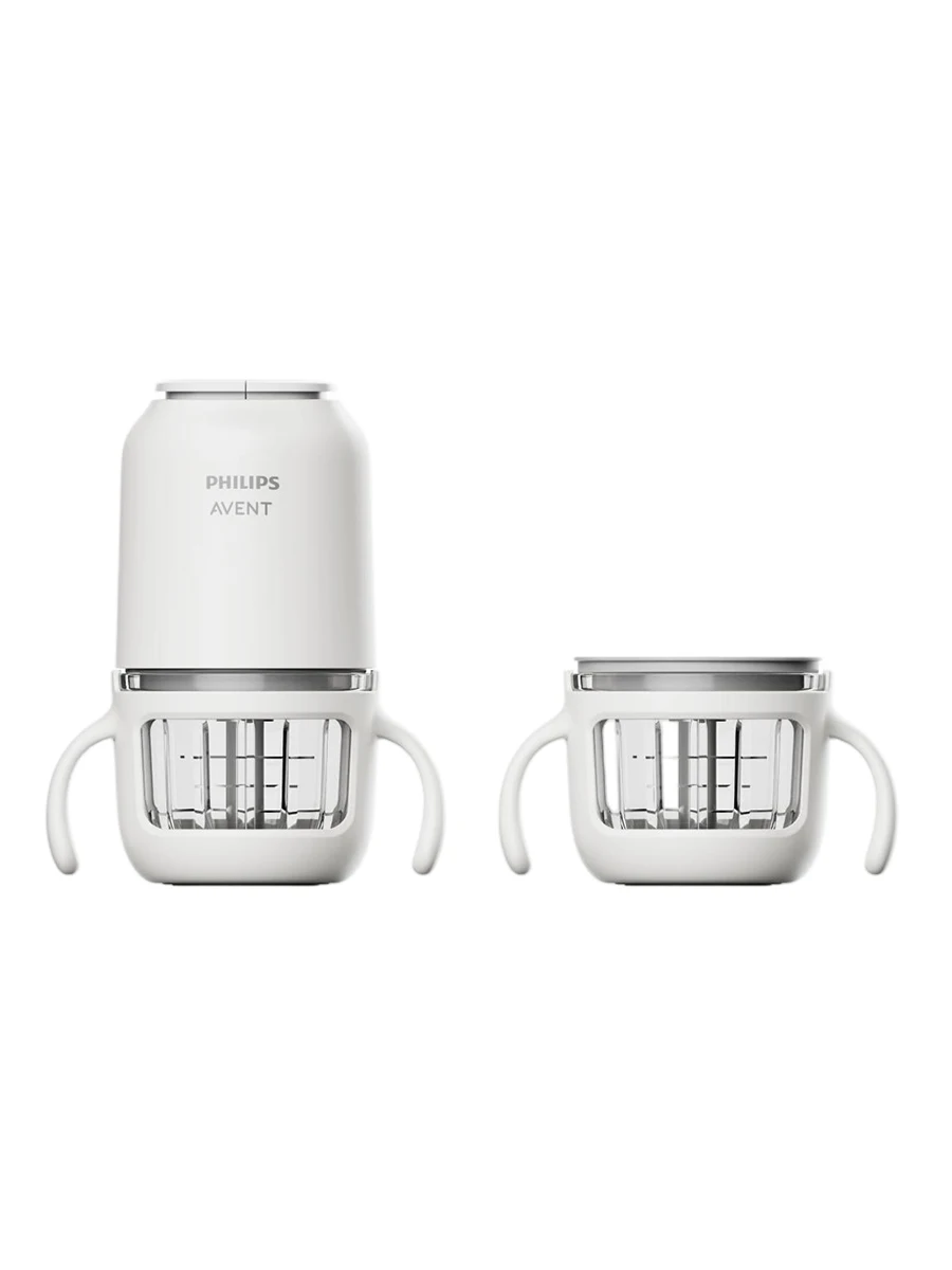 Philips Avent Baby Food Maker 150W 2 Glass Cups 2 Blades 25000RPM 316L 8-Blade Cutter Mini Food Processor