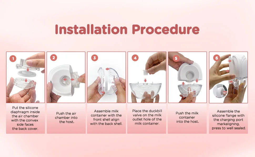 Wearable Breast Pump, Hands-Free, with Longer Battery Life & LED Display, Leakproof Design, Portable Electric Breast Pump with 3 Modes & 12 Levels & Low Noise, Portable Breastfeeding Device with Carrying Case.