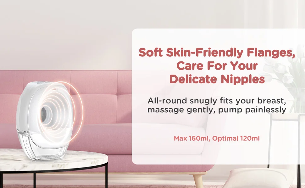 Wearable Breast Pump, Hands-Free, with Longer Battery Life & LED Display, Leakproof Design, Portable Electric Breast Pump with 3 Modes & 12 Levels & Low Noise, Portable Breastfeeding Device with Carrying Case.