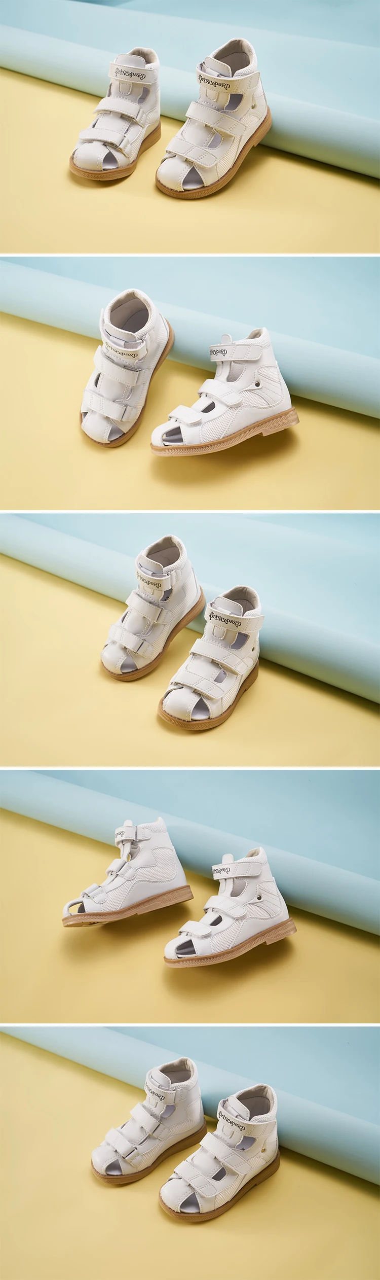 Princepard Orthopedic Kids Sandals Boys Children Summer Corrective Shoes Flat Feet Clubfoot Footwear with Arch Support