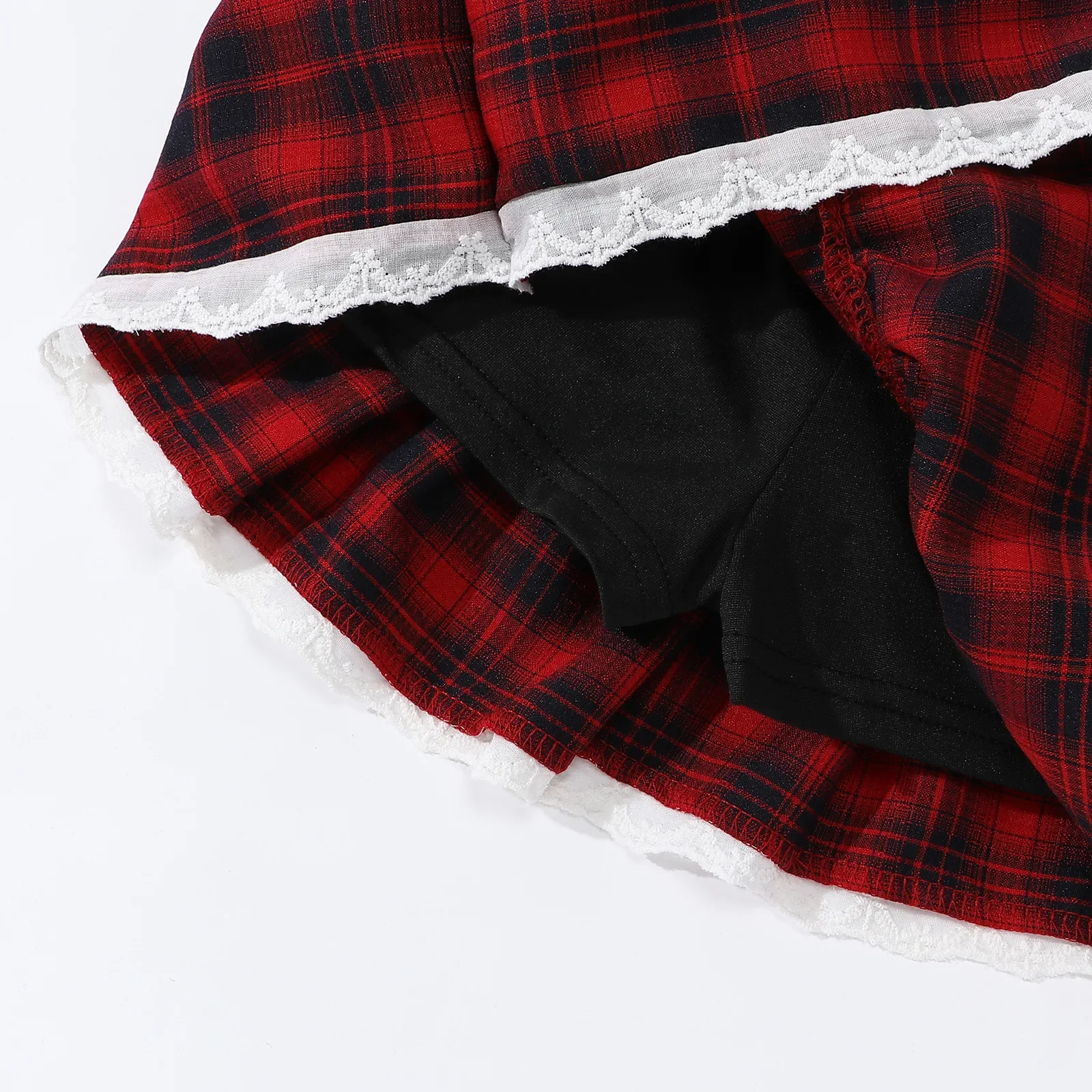 Girls Plaid Skirt 2026 New Fashion All-match Red Short Princess Skirt 8 10 12 13 Years Casual Teen School Children A-line Skirt