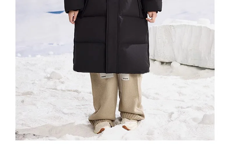 Kids Winter Down Jacket For Boy Girl Hooded Waterproof Thick Warm Teenage Girl Down Jacket 5-14 Years Kids Parka Outwear Coat