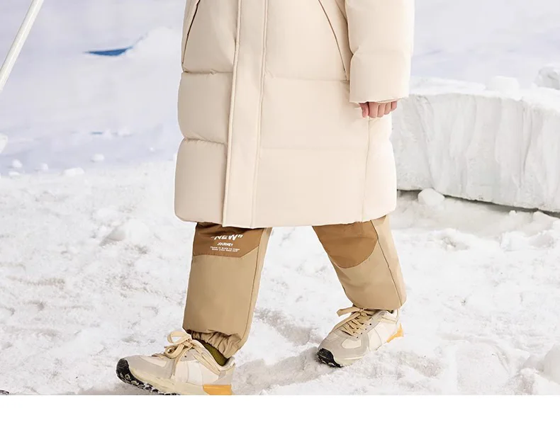 Kids Winter Down Jacket For Boy Girl Hooded Waterproof Thick Warm Teenage Girl Down Jacket 5-14 Years Kids Parka Outwear Coat
