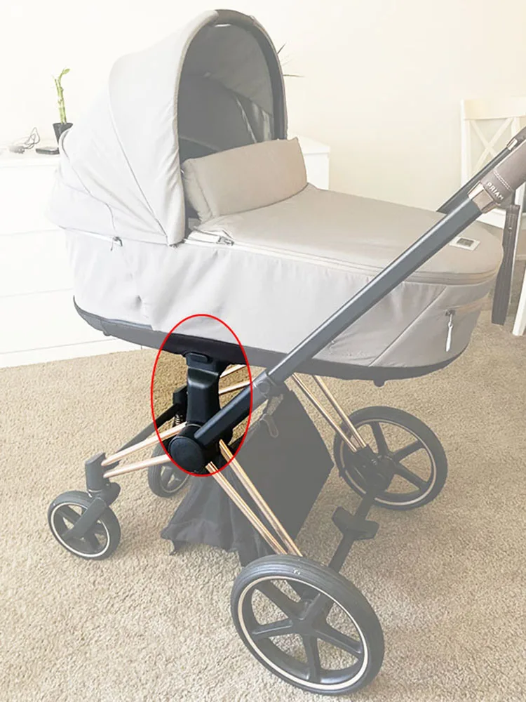 Baby Car Seat Stroller Adapter For Cybex Priam 2/3/4 Prams And Aton Cloud Q/Z Sleeping Basket Converter Bebe Buggy Connector