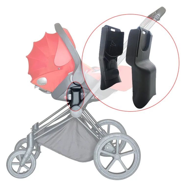 Baby Car Seat Stroller Adapter For Cybex Priam 2/3/4 Prams And Aton Cloud Q/Z Sleeping Basket Converter Bebe Buggy Connector