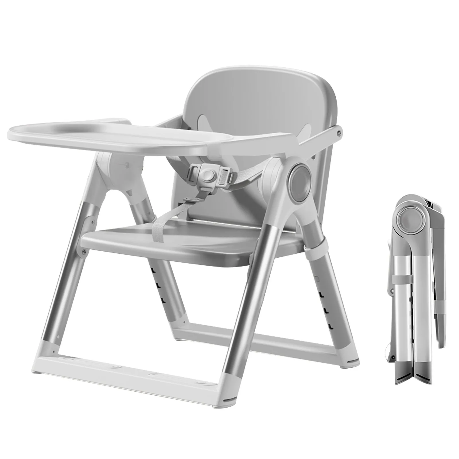 Baby Folding Booster Seat High Chair For Dining, Baby Toddler Portable Feeding Seat for Children 6 Months to 3 Years Approx