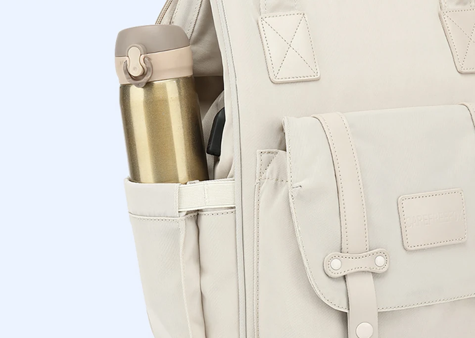 Baby Nappy Bag Mummy Bag Backpack Waterproof Storage Handbag Outdoor Travel Mommy Maternity Bag For Baby Stuff 2 Layer Gray