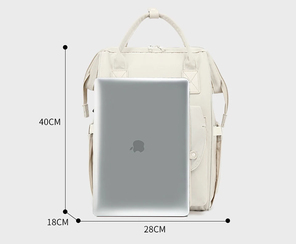 Baby Nappy Bag Mummy Bag Backpack Waterproof Storage Handbag Outdoor Travel Mommy Maternity Bag For Baby Stuff 2 Layer Gray