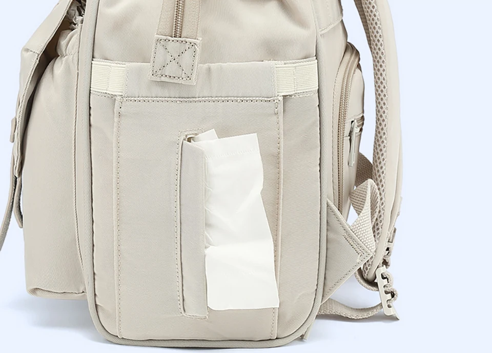 Baby Nappy Bag Mummy Bag Backpack Waterproof Storage Handbag Outdoor Travel Mommy Maternity Bag For Baby Stuff 2 Layer Gray