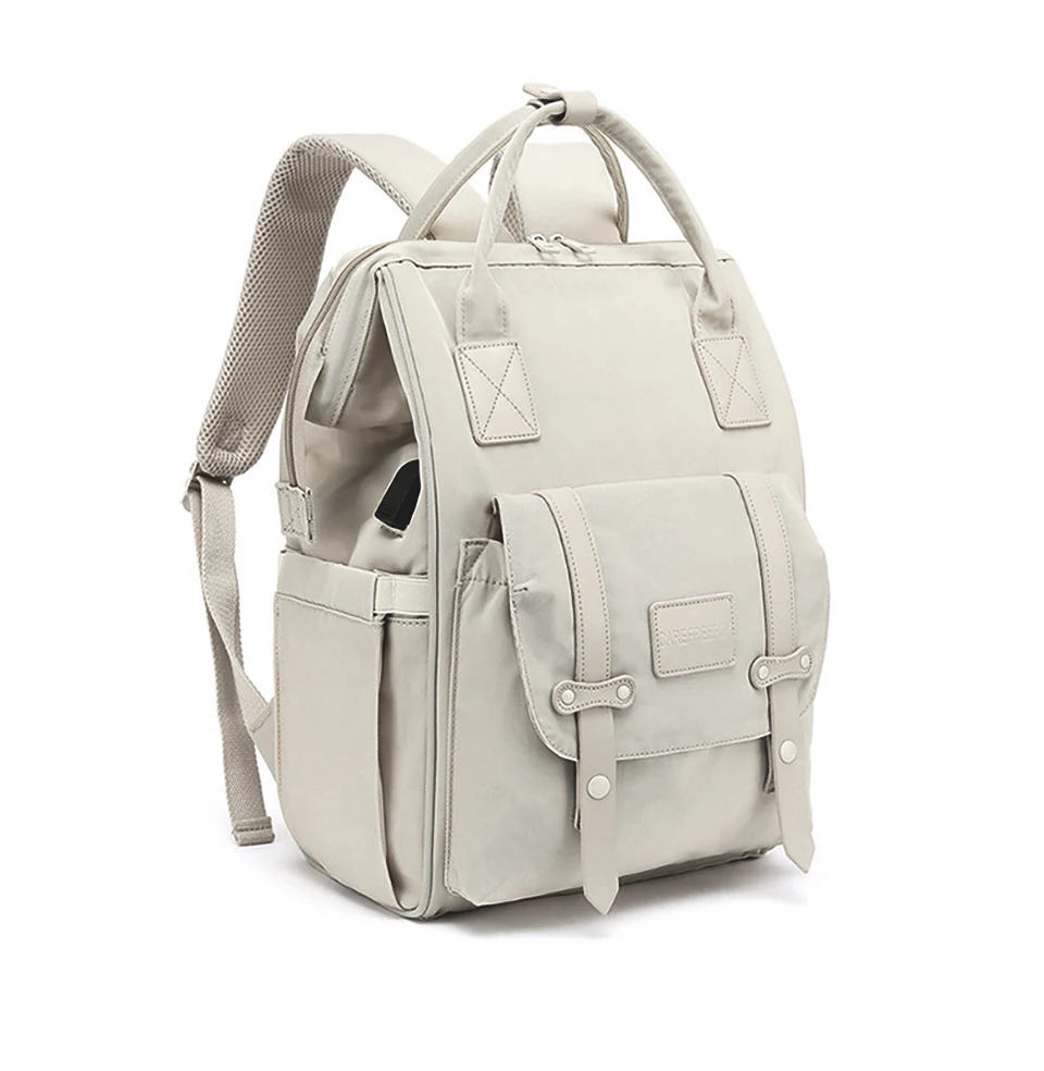 Baby Nappy Bag Mummy Bag Backpack Waterproof Storage Handbag Outdoor Travel Mommy Maternity Bag For Baby Stuff 2 Layer Gray