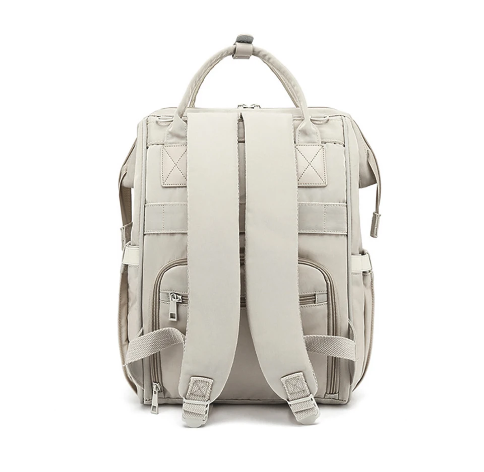 Baby Nappy Bag Mummy Bag Backpack Waterproof Storage Handbag Outdoor Travel Mommy Maternity Bag For Baby Stuff 2 Layer Gray