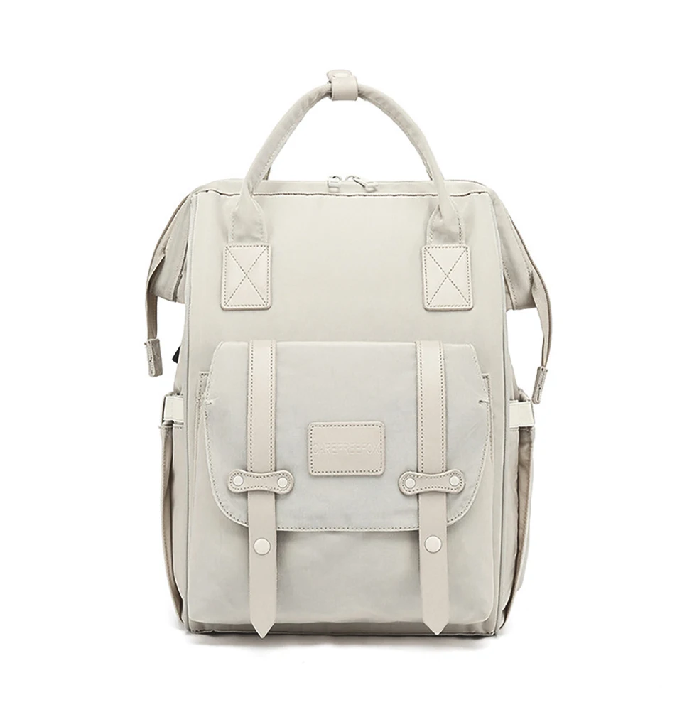 Baby Nappy Bag Mummy Bag Backpack Waterproof Storage Handbag Outdoor Travel Mommy Maternity Bag For Baby Stuff 2 Layer Gray