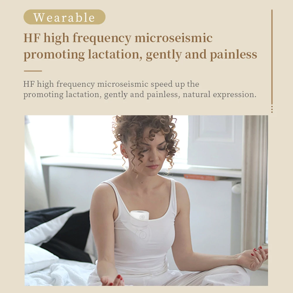 Hands Free Electric Breast Pumps Mother Milk Extractor Portable Breast Air Pump Wearable Wireless Breast Pump UV Disinfectable
