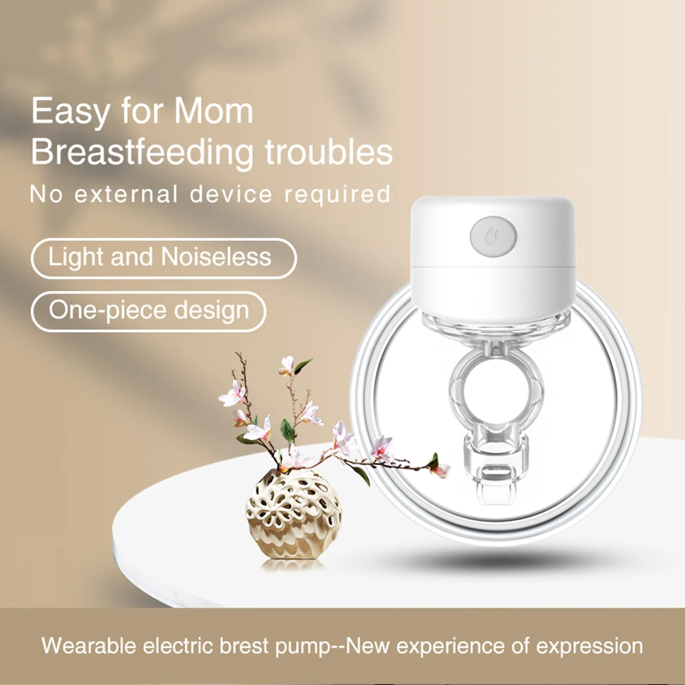 Hands Free Electric Breast Pumps Mother Milk Extractor Portable Breast Air Pump Wearable Wireless Breast Pump UV Disinfectable
