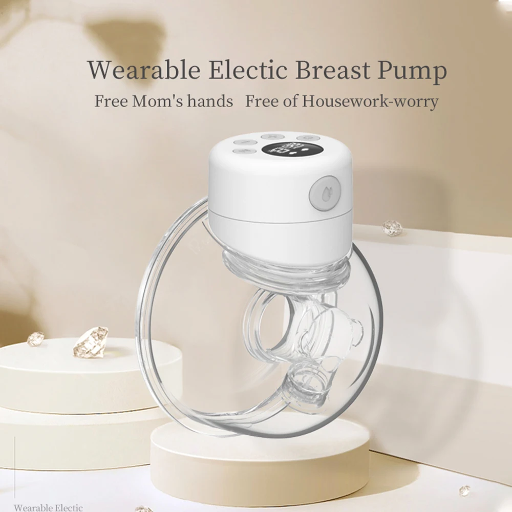 Hands Free Electric Breast Pumps Mother Milk Extractor Portable Breast Air Pump Wearable Wireless Breast Pump UV Disinfectable