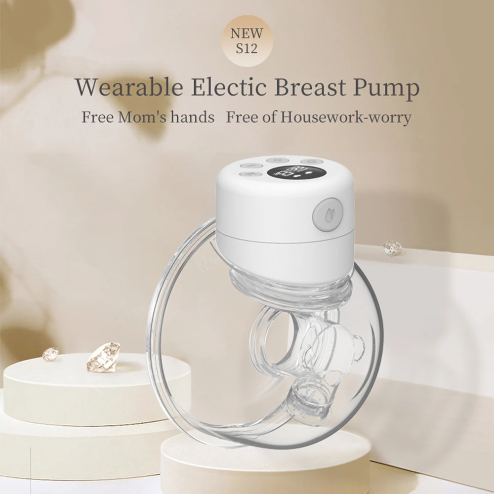 Hands Free Electric Breast Pumps Mother Milk Extractor Portable Breast Air Pump Wearable Wireless Breast Pump UV Disinfectable