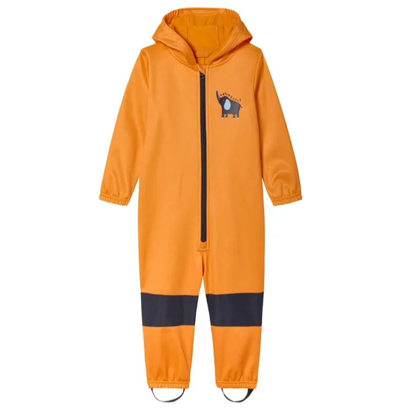 Children's Outdoor Soft-Shell Onesies Are Waterproof and Fleece Breathable