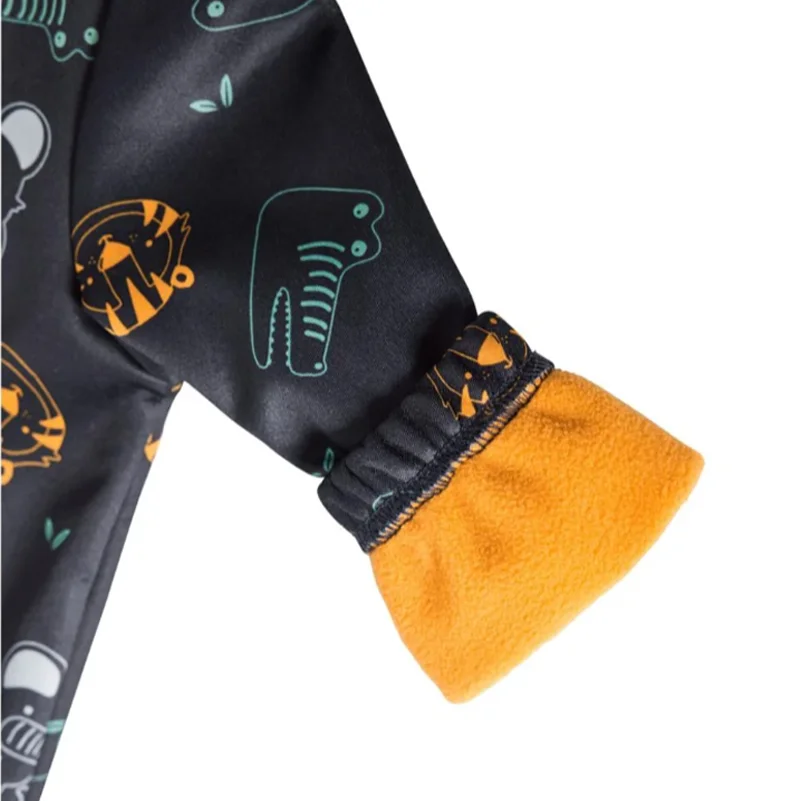 Children's Outdoor Soft-Shell Onesies Are Waterproof and Fleece Breathable