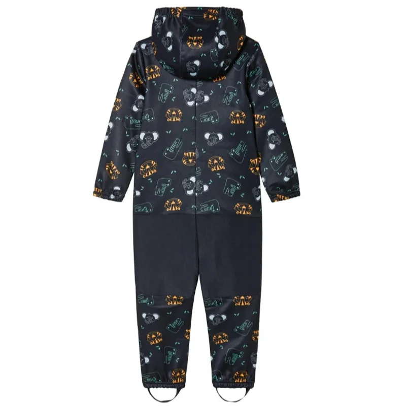 Children's Outdoor Soft-Shell Onesies Are Waterproof and Fleece Breathable