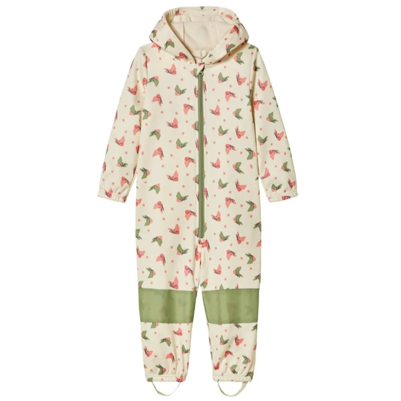 Children's Outdoor Soft-Shell Onesies Are Waterproof and Fleece Breathable