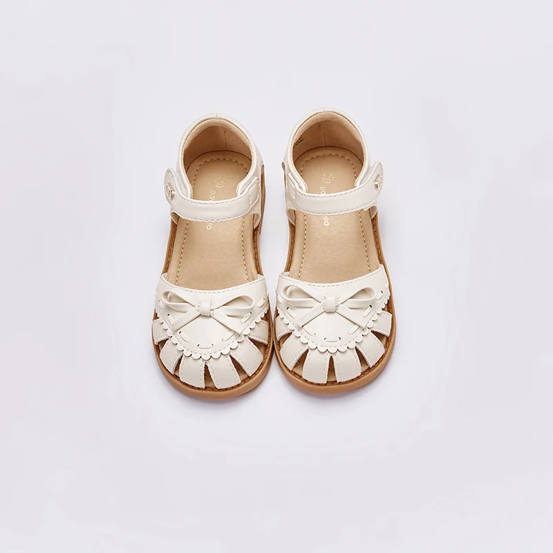 Dave Bella Girls Beige Sandal Kids TPR Sole Shoes Children Summer Shoes Fashion Design Princess Birthday Party Sandal DB2248723